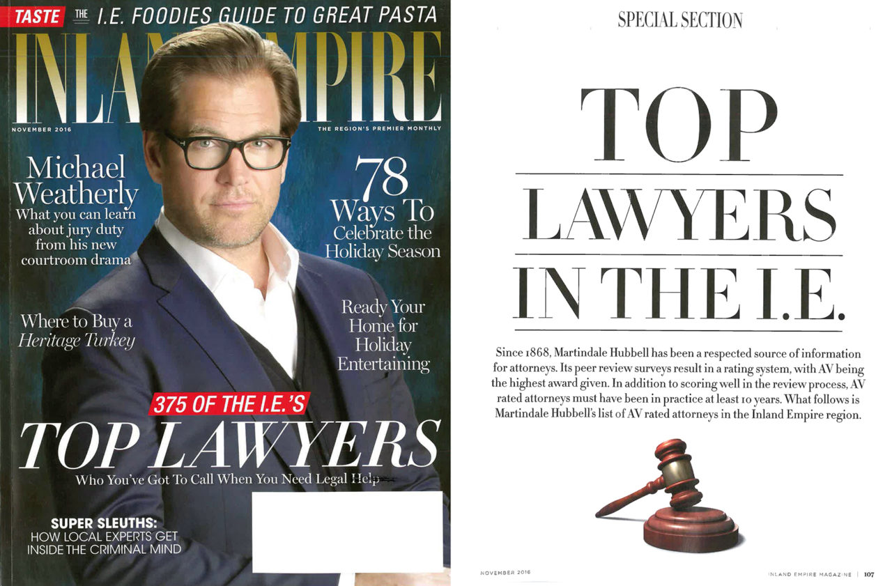 Inland Empire Top Lawyers Best Lawyers in Inland Empire
